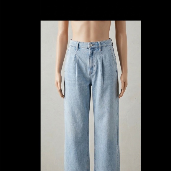 American Eagle Outfitters Denim - American Eagle Outfitters Light Blue Wide Leg Jeans